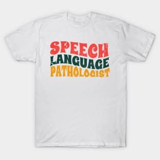 speech language pathology retro type T-Shirt